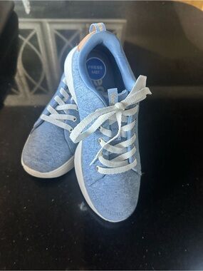 Keds Light Blue Canvas Sneakers with White Accents
